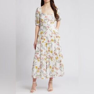 Floral Maxi Dress - M